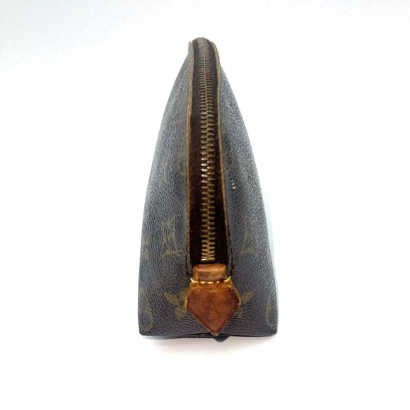 Louis Vuitton Cosmetic Bag Brown Canvas Monogram Cosmetique Pouch M47515 LV - Picture 3 of 16